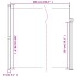 Toldo lateral retráctil gris taupe 220x600