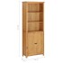 Estantería con 2 puertas de madera maciza de roble 70x30x180
