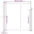 Toldo lateral retráctil blanco 200x300
