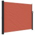 Toldo lateral retráctil terracota 160x500