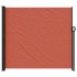 Toldo lateral retráctil terracota 180x600