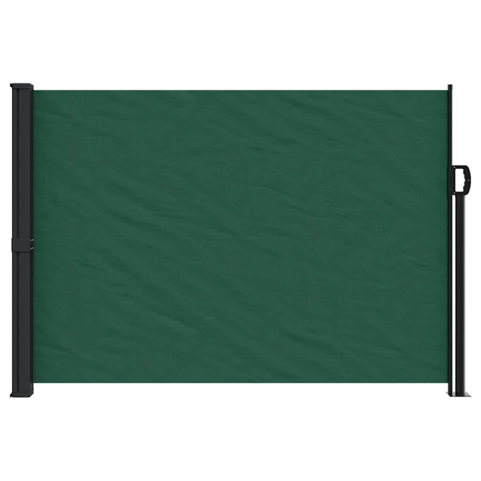 Toldo lateral retráctil verde oscuro 140x600