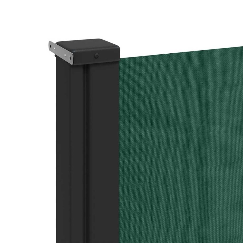 Toldo lateral retráctil verde oscuro 140x600