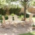 Juego de muebles de jardín 4 piezas madera maciza de