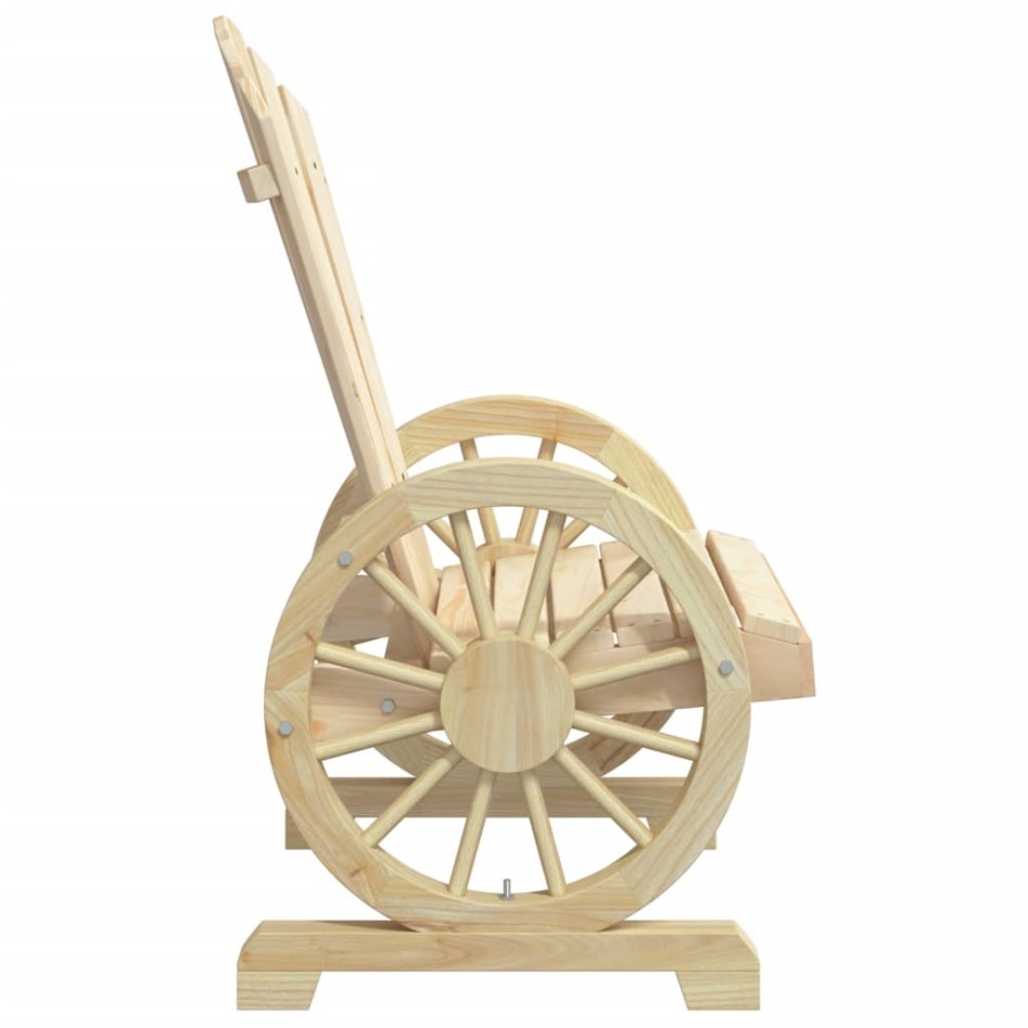 Juego de muebles de jardín 4 piezas madera maciza de