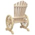 Juego de muebles de jardín 4 piezas madera maciza de