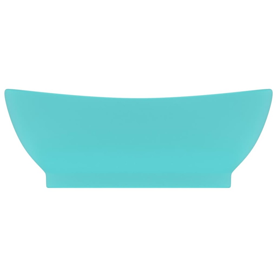 Lavabo lujoso con rebosadero cerámica verde claro