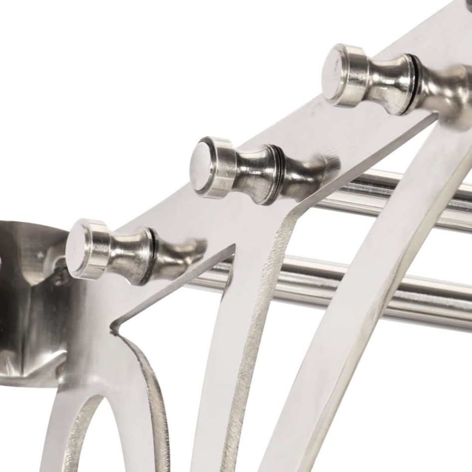 Soporte de equipaje con perchas y espejo de pared