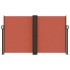 Toldo lateral retráctil terracota 140x600