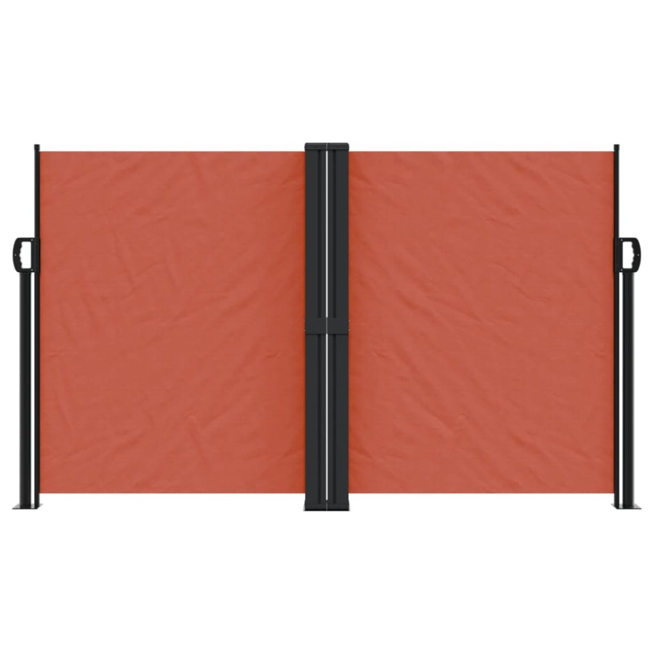 Toldo lateral retráctil terracota 140x600