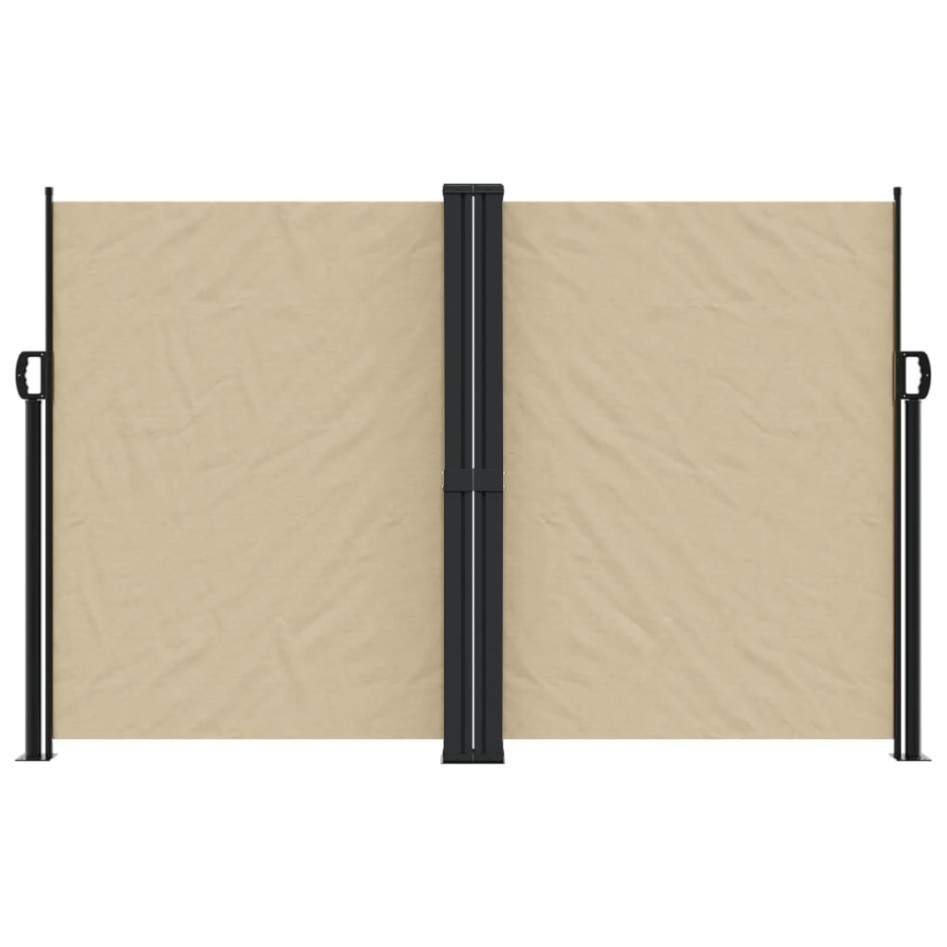 Toldo lateral retráctil beige 160x600