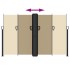 Toldo lateral retráctil beige 160x600