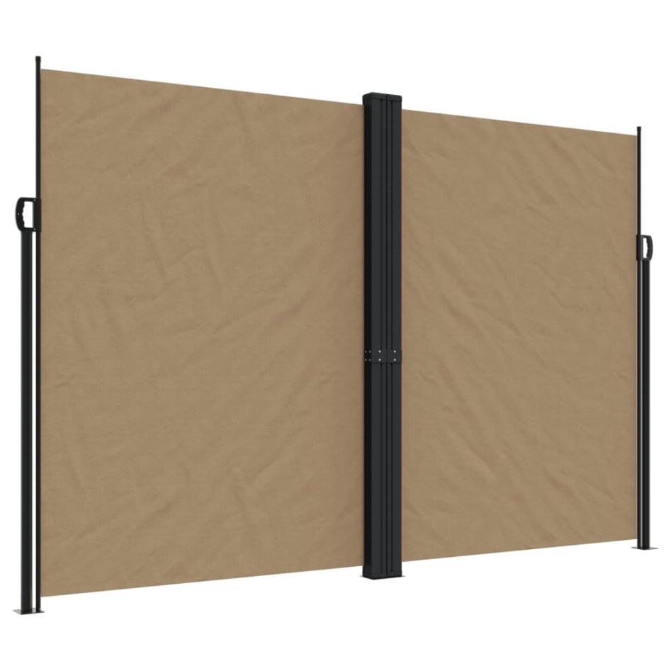 Toldo lateral retráctil gris taupe 220x600