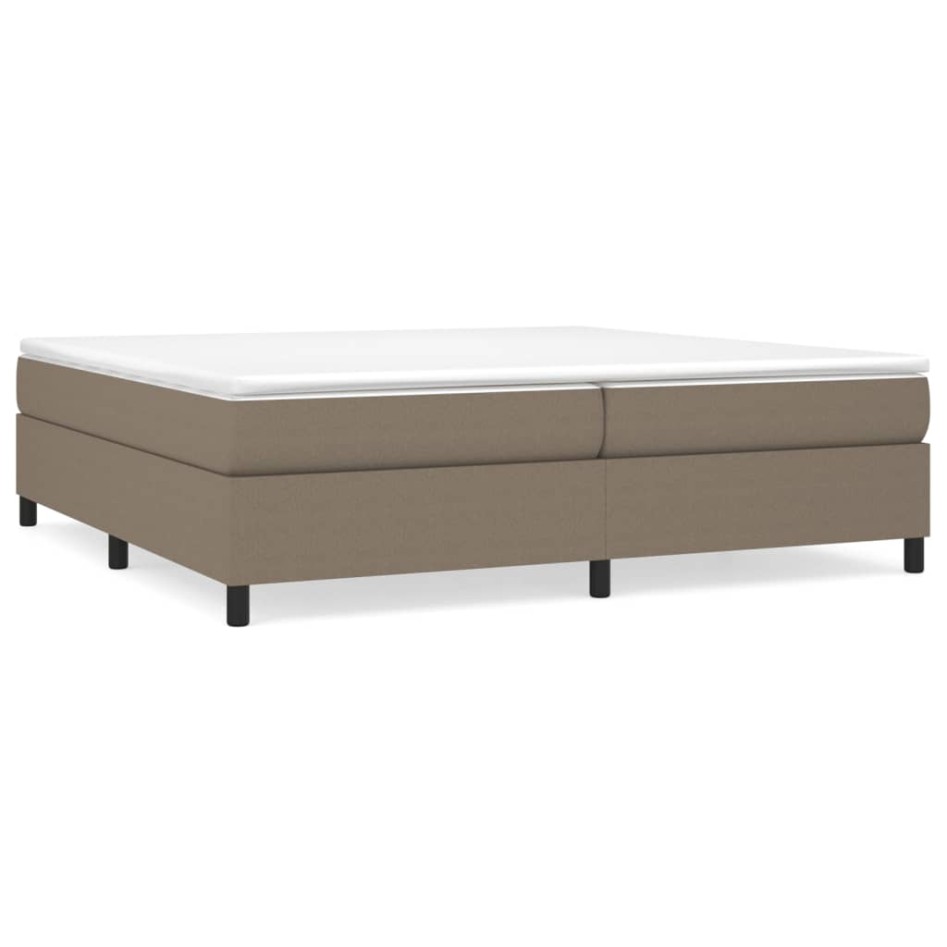 Cama sin colchón tela gris taupe 200x200