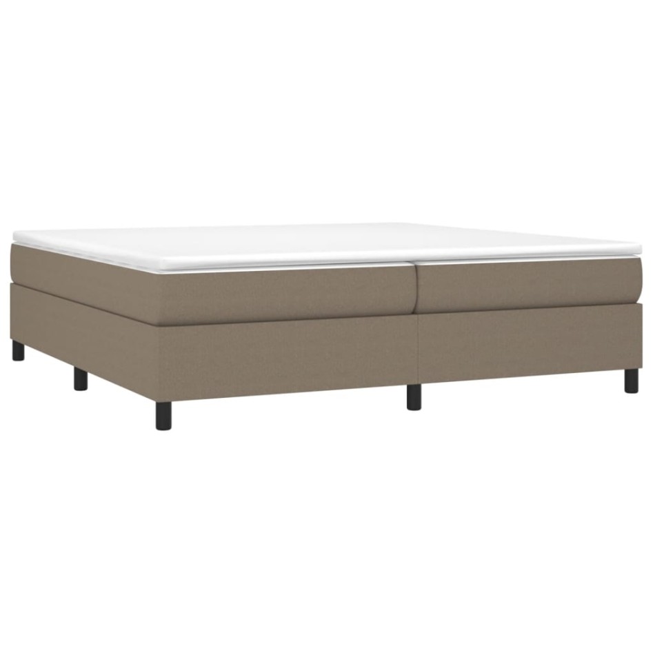 Cama sin colchón tela gris taupe 200x200