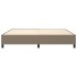 Cama sin colchón tela gris taupe 200x200
