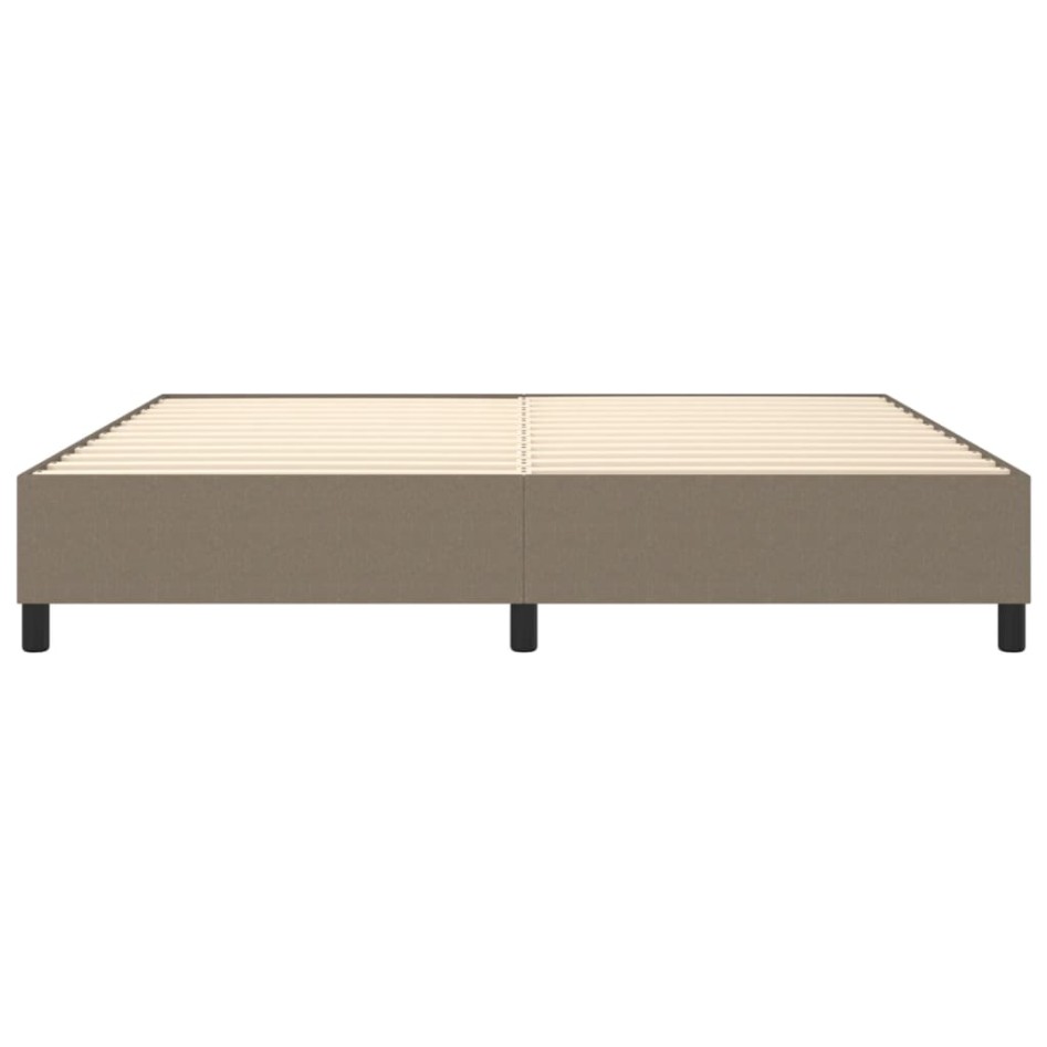 Cama sin colchón tela gris taupe 200x200