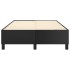 Estructura de cama sin colchón cuero sintético negro 120x200