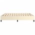 Estructura de cama sin colchón cuero sintético crema 180x200