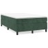 Estructura cama sin colchón terciopelo verde oscuro 120x200