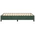 Estructura cama sin colchón terciopelo verde oscuro 120x200