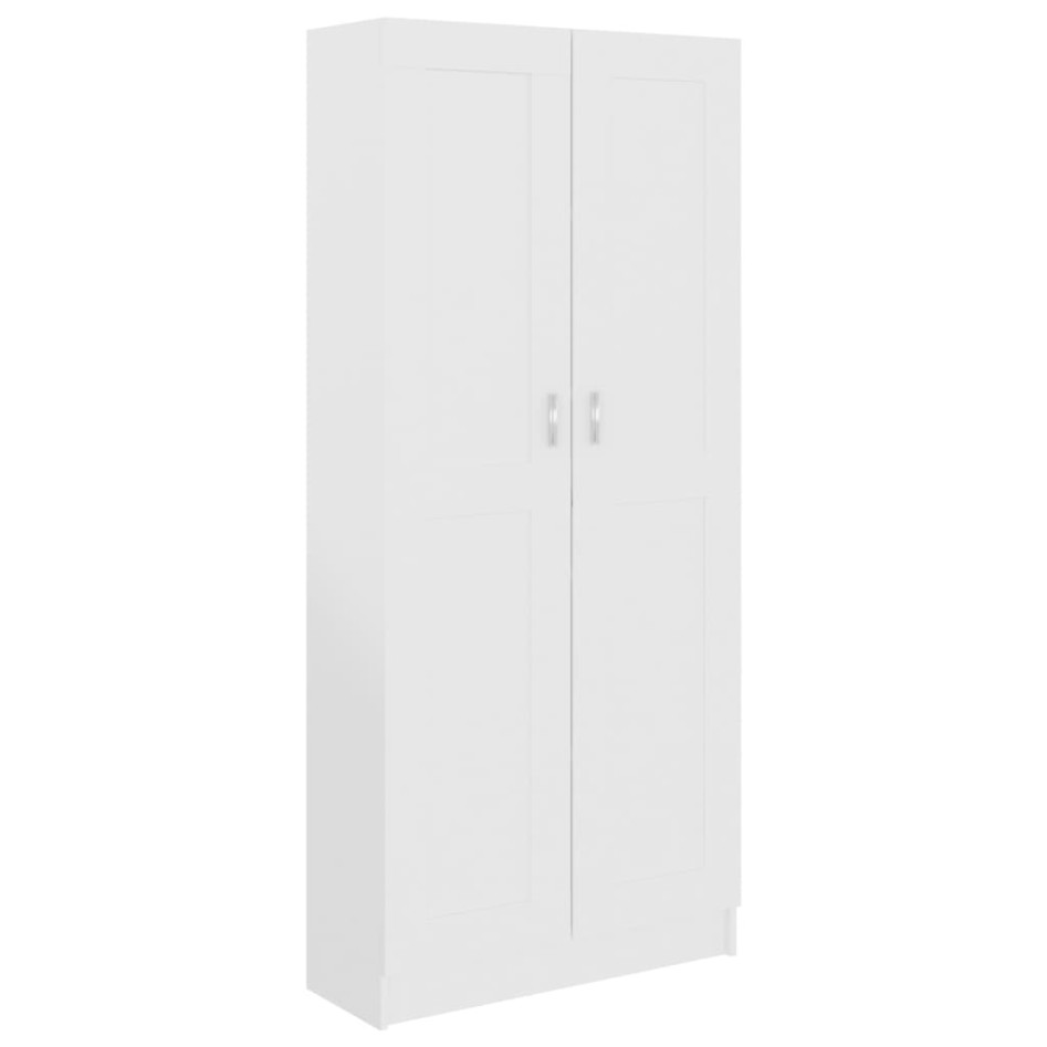 Librería de madera de ingeniería blanco 82,5x30,5x185,5