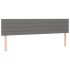 Estructura de cama sin colchón tela gris oscuro 120x190