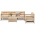 Juego de muebles de jardín 6 pzas y cojines madera maciza