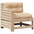 Juego de muebles de jardín 5 pzas y cojines madera maciza