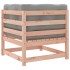 Set de sofás jardín 4 pzas con cojines madera abeto