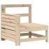 Juego de sofás de jardín 7 piezas madera maciza de