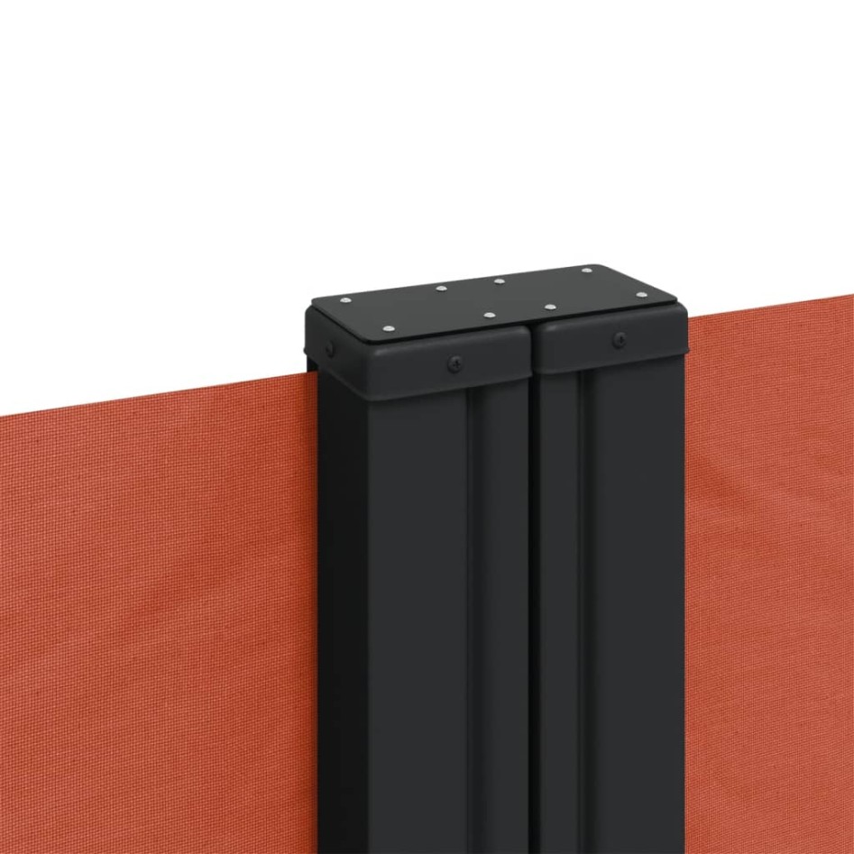 Toldo lateral retráctil terracota 100x600