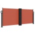 Toldo lateral retráctil terracota 100x1000
