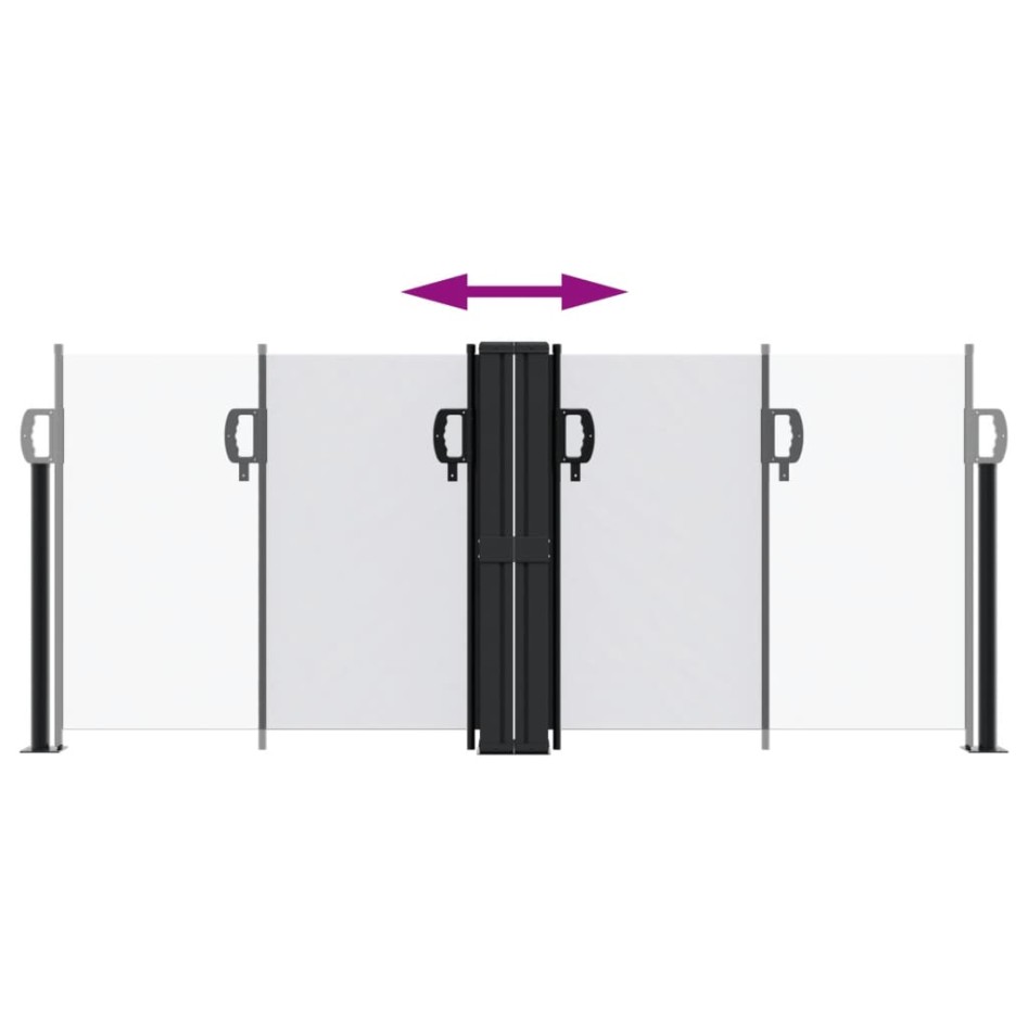 Toldo lateral retráctil blanco 100x1000