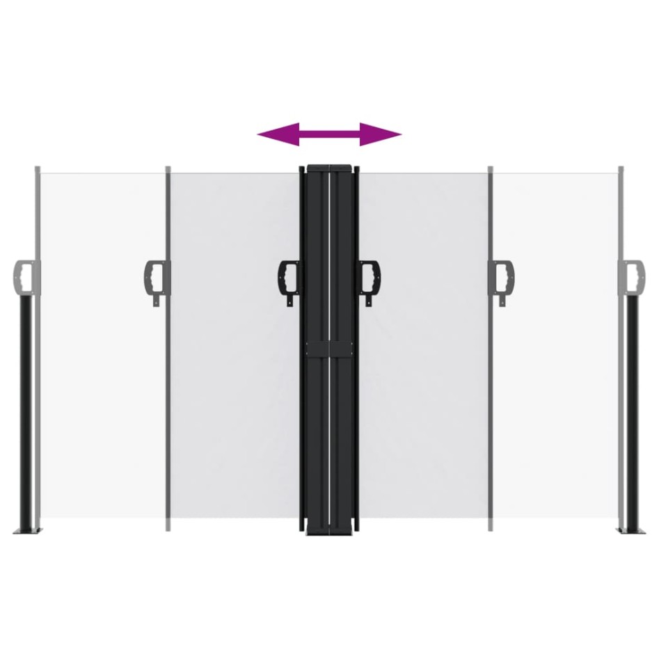 Toldo lateral retráctil blanco 140x1000