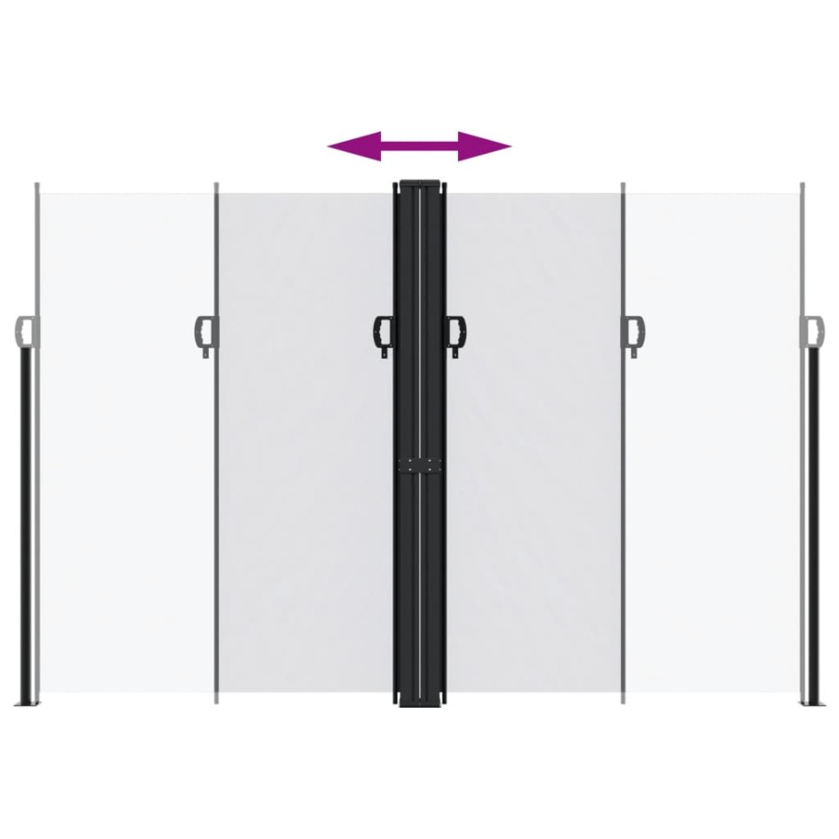 Toldo lateral retráctil blanco 220x1200