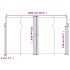 Toldo lateral retráctil blanco 220x1200