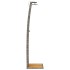 Ducha de exterior ratán PE y madera acacia gris 55x60x224