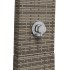 Ducha de exterior ratán PE y madera acacia gris 55x60x224
