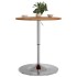 Mesa alta de madera maciza roble marrón claro Ø60x89,5