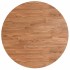 Mesa alta de madera maciza roble marrón claro Ø60x89,5