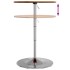 Mesa alta de madera maciza roble marrón claro Ø60x89,5