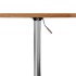 Mesa alta de madera maciza roble marrón claro Ø60x89,5