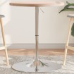 Mesa alta de madera maciza roble Ø60x90,5 cm