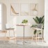 Mesa alta de madera maciza roble Ø60x90,5
