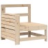 Juego de sofás de jardín 7 piezas madera maciza de