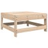 Juego de sofás de jardín 7 piezas madera maciza de