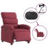 Sillón reclinable eléctrico tela rojo