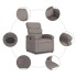 Sillón reclinable eléctrico tela gris