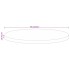 Tablero de mesa redondo madera maciza mango rugosa Ø 90x3,8